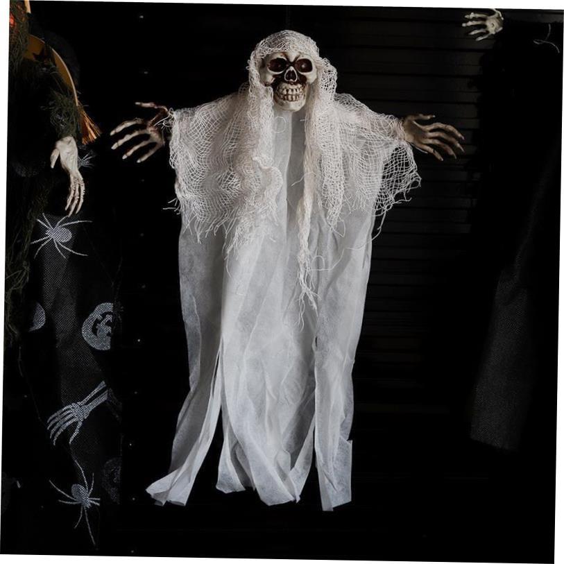 Halloween hanging ghost decoration Scary Face skull pendant