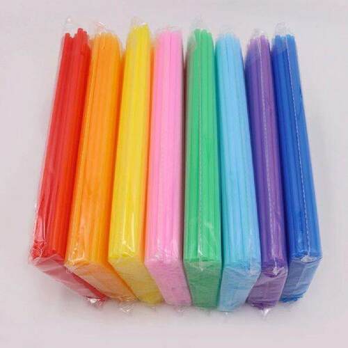 200 Pieces Plastic Straws Disposable Drinking Smoothie