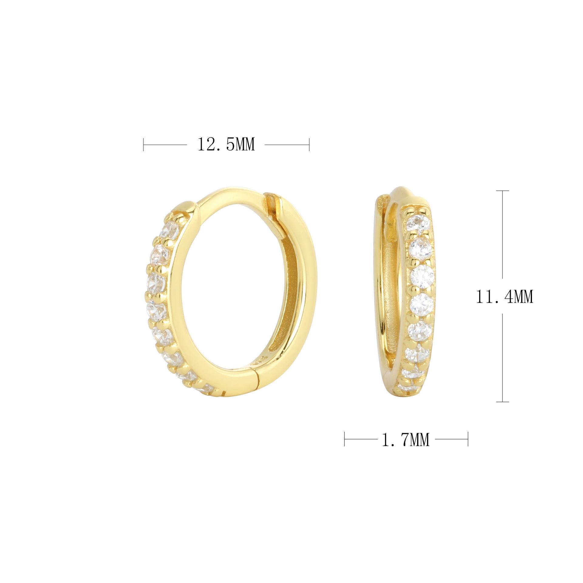 Sterling Silver Earrings For Women/Men Small Hoop