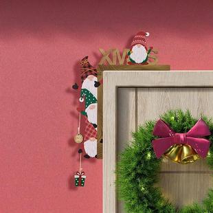 Door Frame Ornament 1PC Corner Wooden Christmas Fra DIY