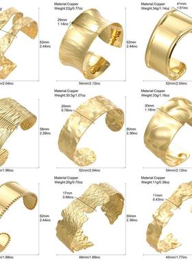 Gold Color Geometric Bracelet for Women Men Designer Adjusta