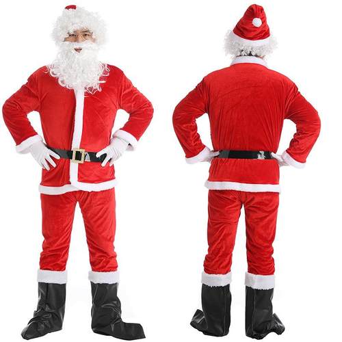 Cosplay father christmas Santa Claus Costume 圣诞老人服装