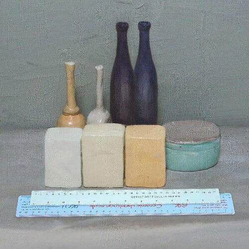 2Pcs Ceramic Shrinkage Ruler Plastic Soft Measuring Tool