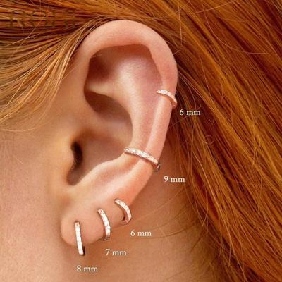 1 pair Simple Small Hoop Women Personality Punk Earrings