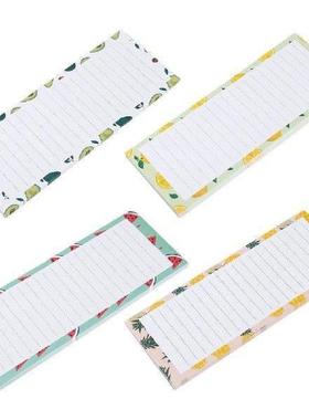 4 Pcs Magnetic Message Board Fridge Notepad Grocery List