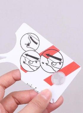 1PC Plastic Pocket Tick Card with Magnifying Glass Allows