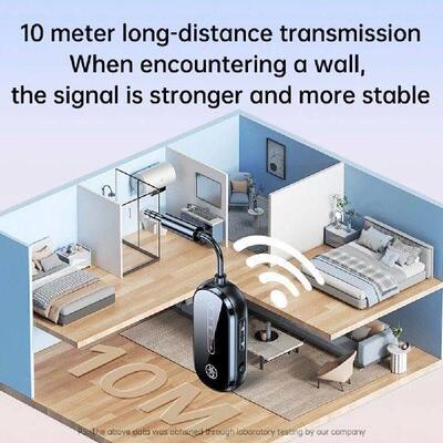 Airplane Bluetooth-Compatible 5.4 Adapter 3.5mm Low Latency