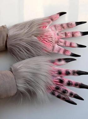 Halloween Wolf Gloves Werewolf Costume Christmas Fingernails
