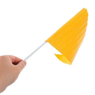 1 Set Yellow Kid Bike Flag Adjustable Bicycle Safety Flag