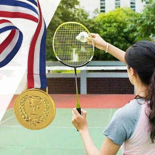 4.9cm Gold Medal Award Medals with Neck Ribbon Sports
