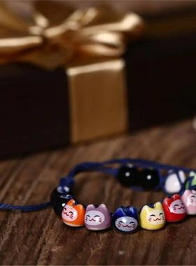 中国风格的陶瓷马内基手环聚合物粘土手