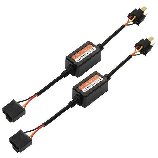 1 Pair H4 Error Free Anti Flicker Resistor Car LED Decoder