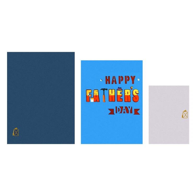 happy fathers day card 3d greeting cards 父亲节立体贺卡卡片
