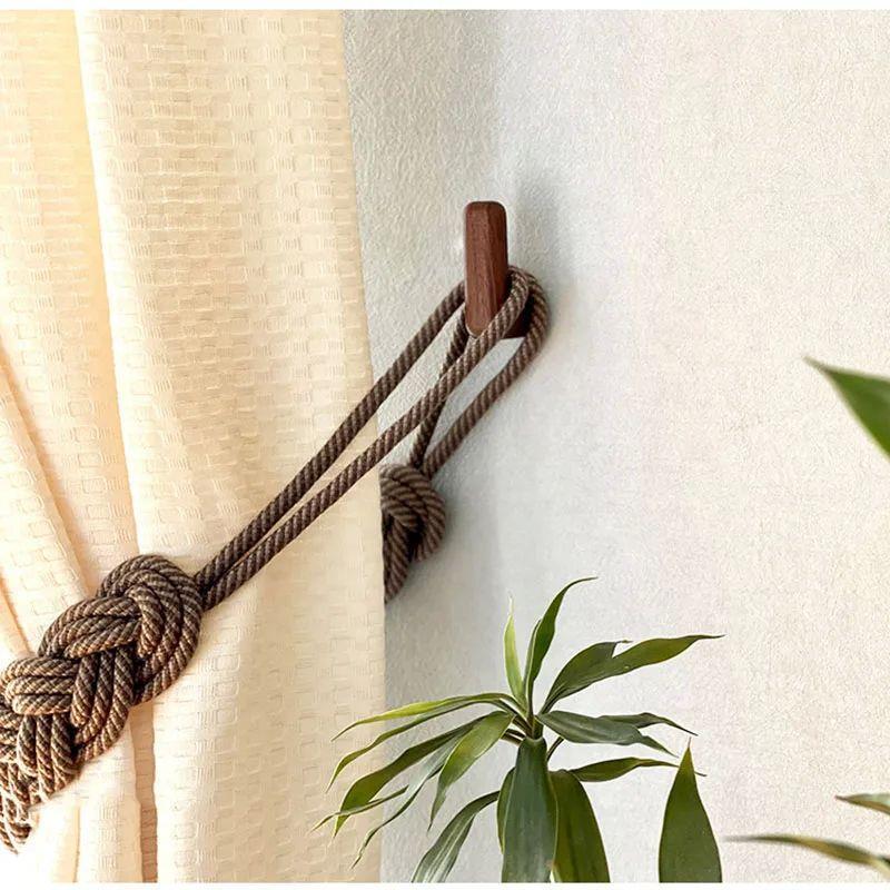 Wooden Hook Key Decorative Holder Door Hanger Wall Coat Rack