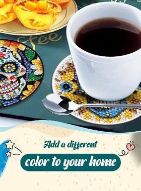 8Pcs/Set Diamond Art Coasters DIY Diamond Art Coaster Set