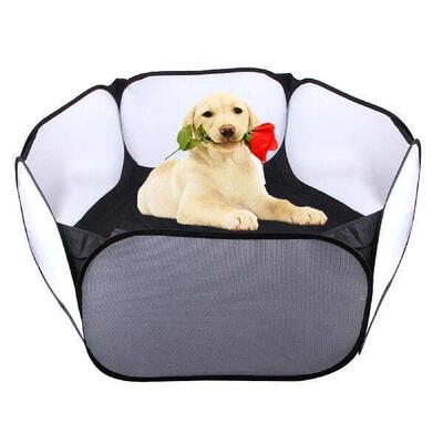 Folding Hamster Playpen Pet Bedding Cage Tent Chew Proof