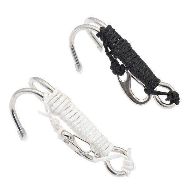 Double Head Diving Clips Hook Lightweight Stainless Steel