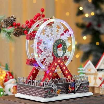 Rotating Ferris Wheel Music Box, Glowing Christmas Decor