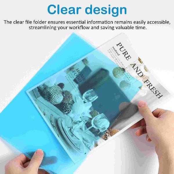 16 Pcs Folder Folders Paper Protective Sleeve Transparent