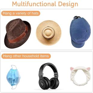 Cap Hook for Mount Holder Wall Casual 4pcs Baseball Hat