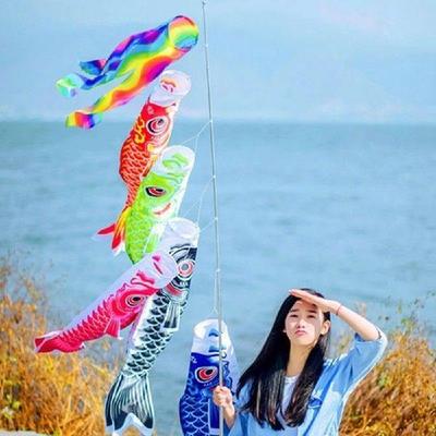Toy Kite Outdoor Yard Decor Carp Flag Hanging Decorations