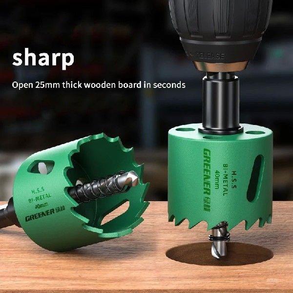 1pc 50mm Bimetal Wood Drill Bit HSS 2 Woodworking Tools