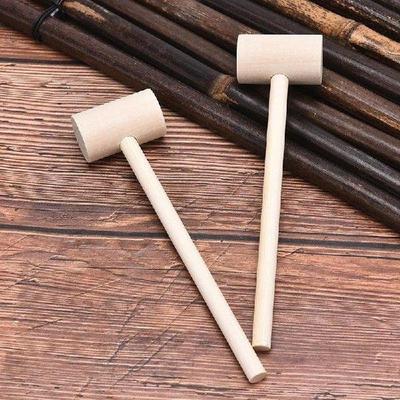 5 PCS Mini Wooden Hammer Ball Toy Hitting Replacement Wood