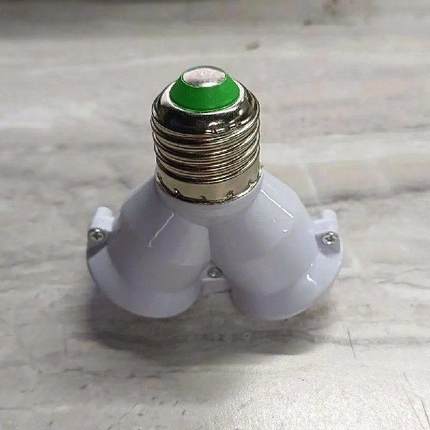 Led Base Light Lamp Bulb Socket for E27 To 2-E27 Splitter