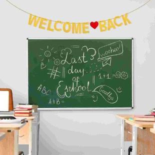 Back Sign School Latte Party Welcome for Glitter Banner