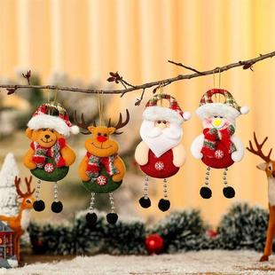 Set Soft Hanging Plush Ornament Decor Gift圣诞 Christmas
