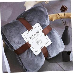 Thick Flannel Coral Fleece 小毛毯 Blanket Knee Plain