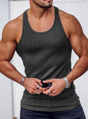 Shirt singlet Tops Men Gym Tank top Vest clothes For Mens