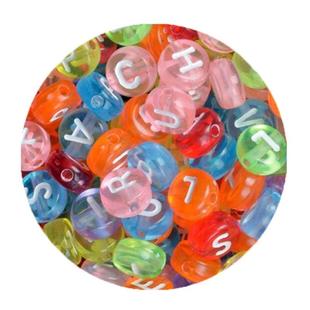 For Jewelry Making Acrylic Bracelet Bead Diy Necklace Letter