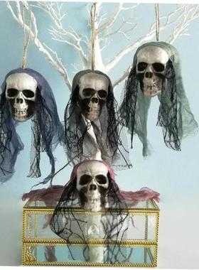 Halloween party KTV decoration skull hangings skeleton万圣节