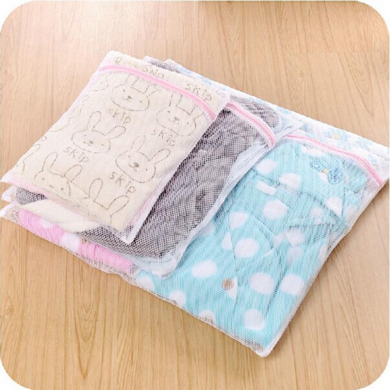 1pc Laundry Wash Mesh Bag Clothing Care Foldable Protection