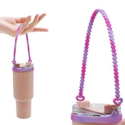 Silicone Water Bottle Sling Carrier Holder Soft Anti-slip