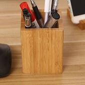 Wood ganizer Storage Pen Bamboo Desk Box Holder Pencil
