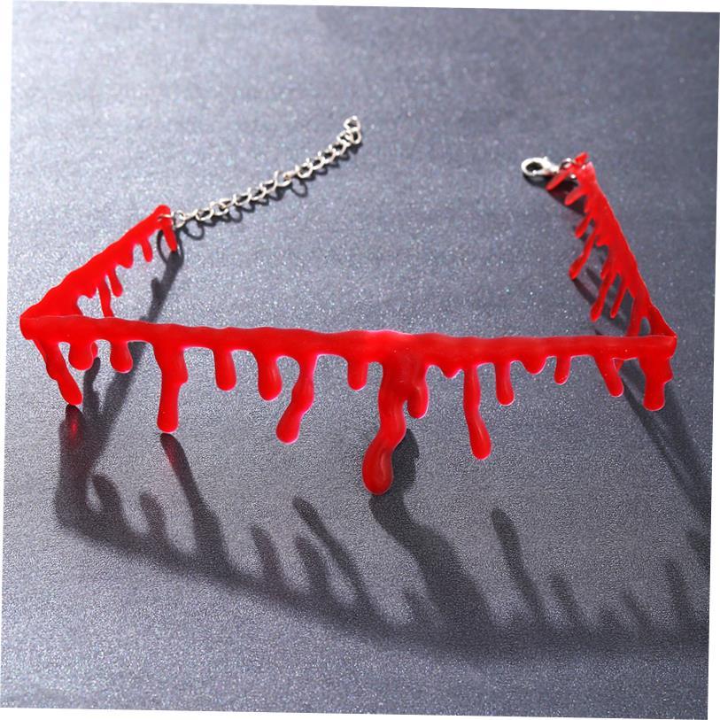 Halloween decorative horror vampire Diablo blood Necklace