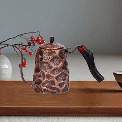 Pour over Coffee Kettle Copper Drip Stovetop Tea Pot for