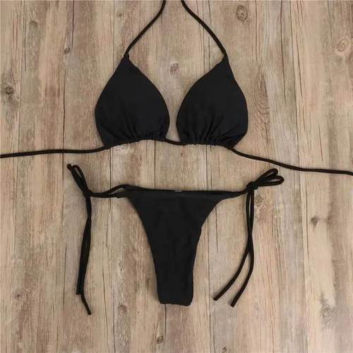Summer Swimsuit Women Sexy Bikini Set Push-up Padded Bra Tho