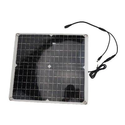 30W Solar Panel Outdoor Solar Exhaust Fan Dog Chicken Coop