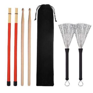 Drumsticks Set Firm and Tight Sound with Velvet Drawstring