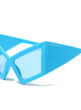 前卫异形怪诞科技感墨镜超酷嘻哈赛博朋克凹造型走秀摆拍太阳眼镜