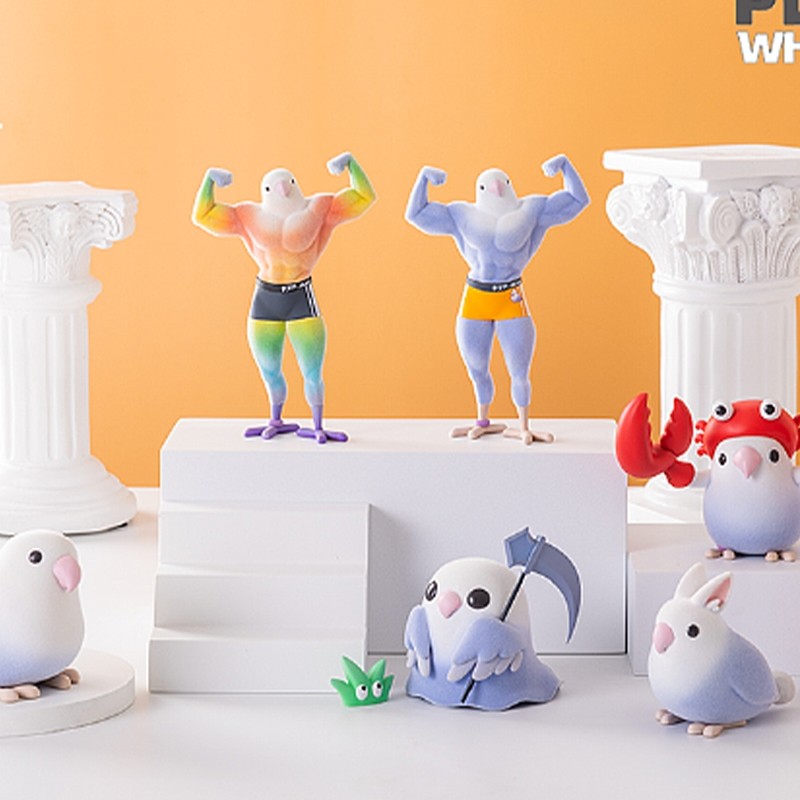 正版小鸟芋圆什么鸟东西表情包鸟人菜鸟女孩周边礼物摆件手办盲盒