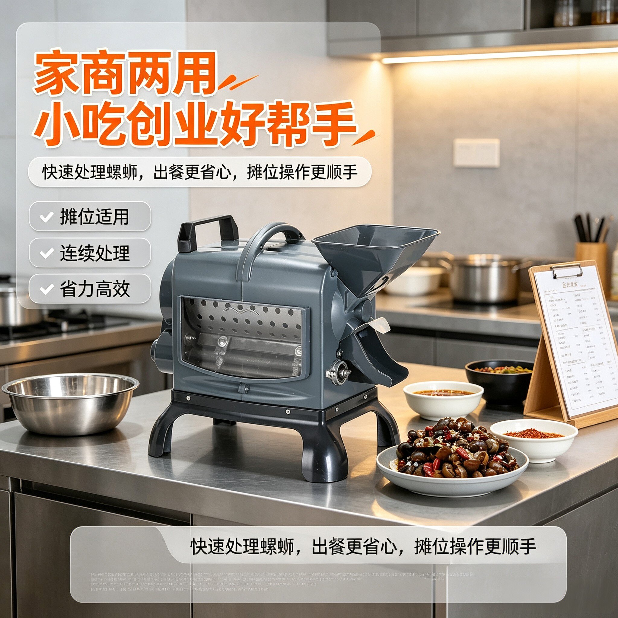 商用剪螺机全自动螺蛳剪尾机田螺去尾机餐饮加工螺蛳切尾一体机