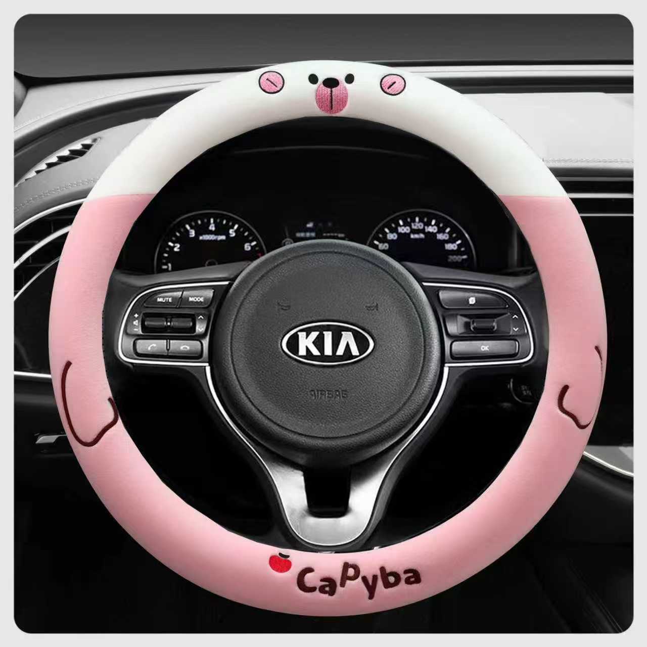 起亚K3方向盘套福瑞迪冬季毛绒