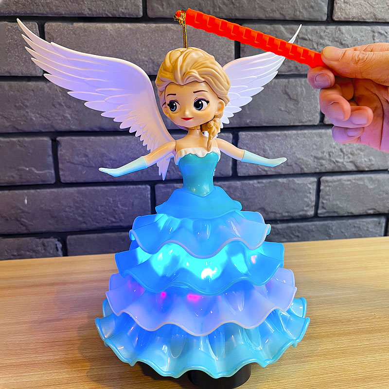 兒童節手提燈籠電動跳舞音樂公主玩具發光花燈女孩子节日生日禮物