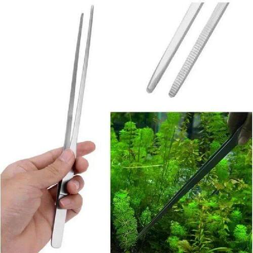 Stainless Steel Aquarium Tweezers Pliers Fish Tank Water