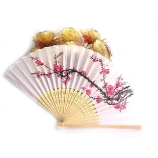 Fan Blossom Fans Foldable Wedding Hand Asian Portabl Cherry