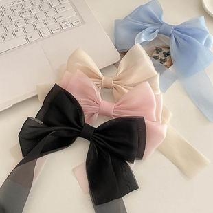 hairpin female Headband Red accessories tie hair clip bow